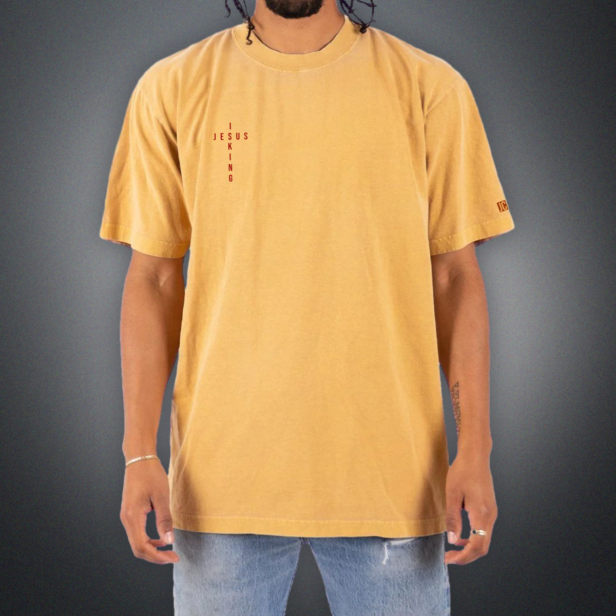 JESUS IS KING Garment Dye Tee